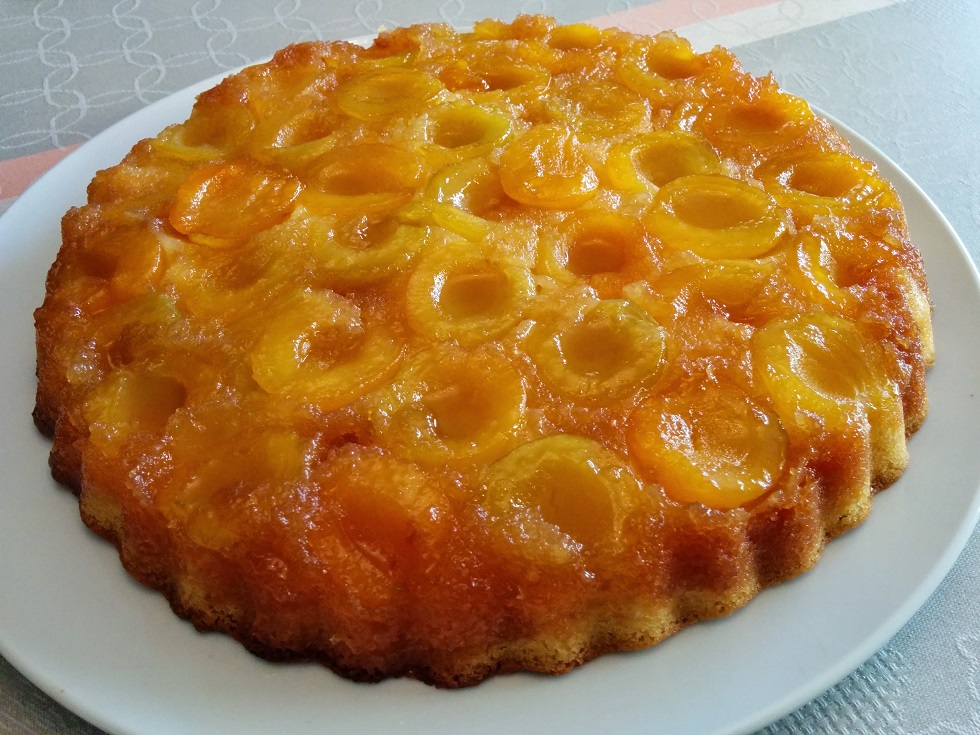 Gâteau aux abricots tatin